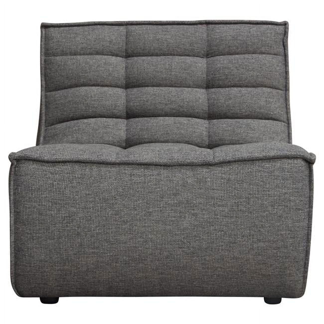 Picture of Diamond Sofa MARSHALLACGR Marshall Scooped Seat Armless Chair, Grey Fabric