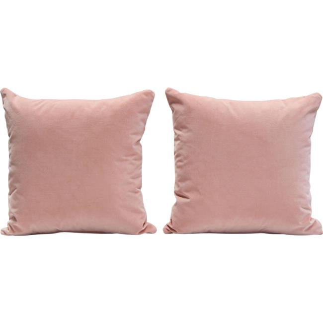 Picture of Diamond Sofa PILLOW16PN2PK 16 in. Square Accent Pillows&#44; Blush Pink Velvet - Set of 2