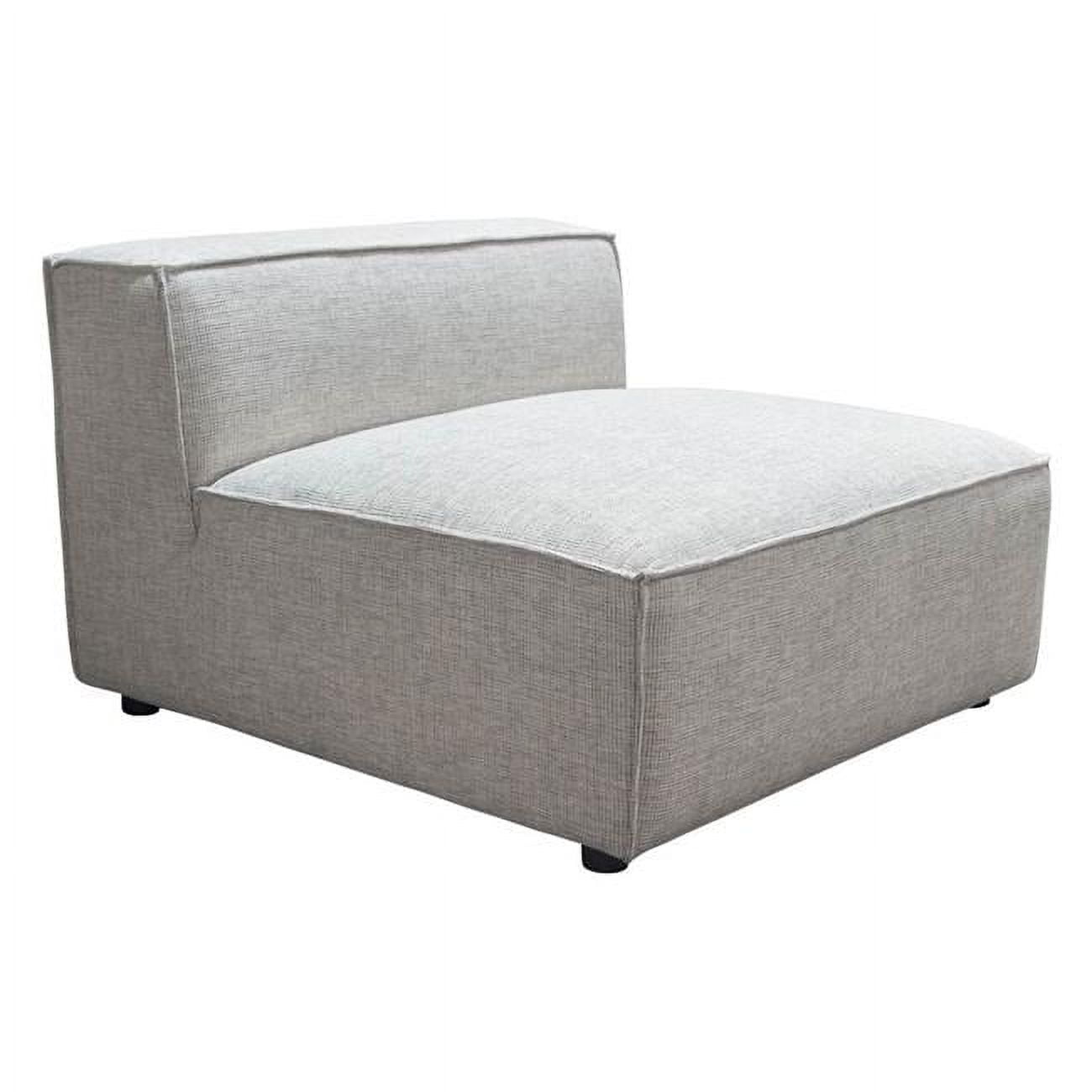 Vice Armless Chair in Barley Fabric