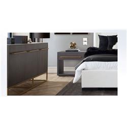 26 x 18 x 23 in. Encore Solid Mango Wood 1-Drawer End Table, Grey Oak Finish