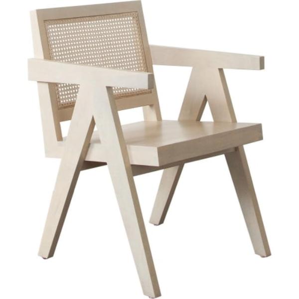 Picture of Diamond Sofa CARTERCHNA 17 in. Dining & Accent Chair in Solid Wood Frame with Cane Seat Back&#44; Natural