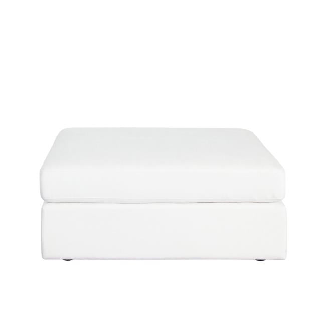 MUSEOTWH Muse Performance Fabric Ottoman, Mist White