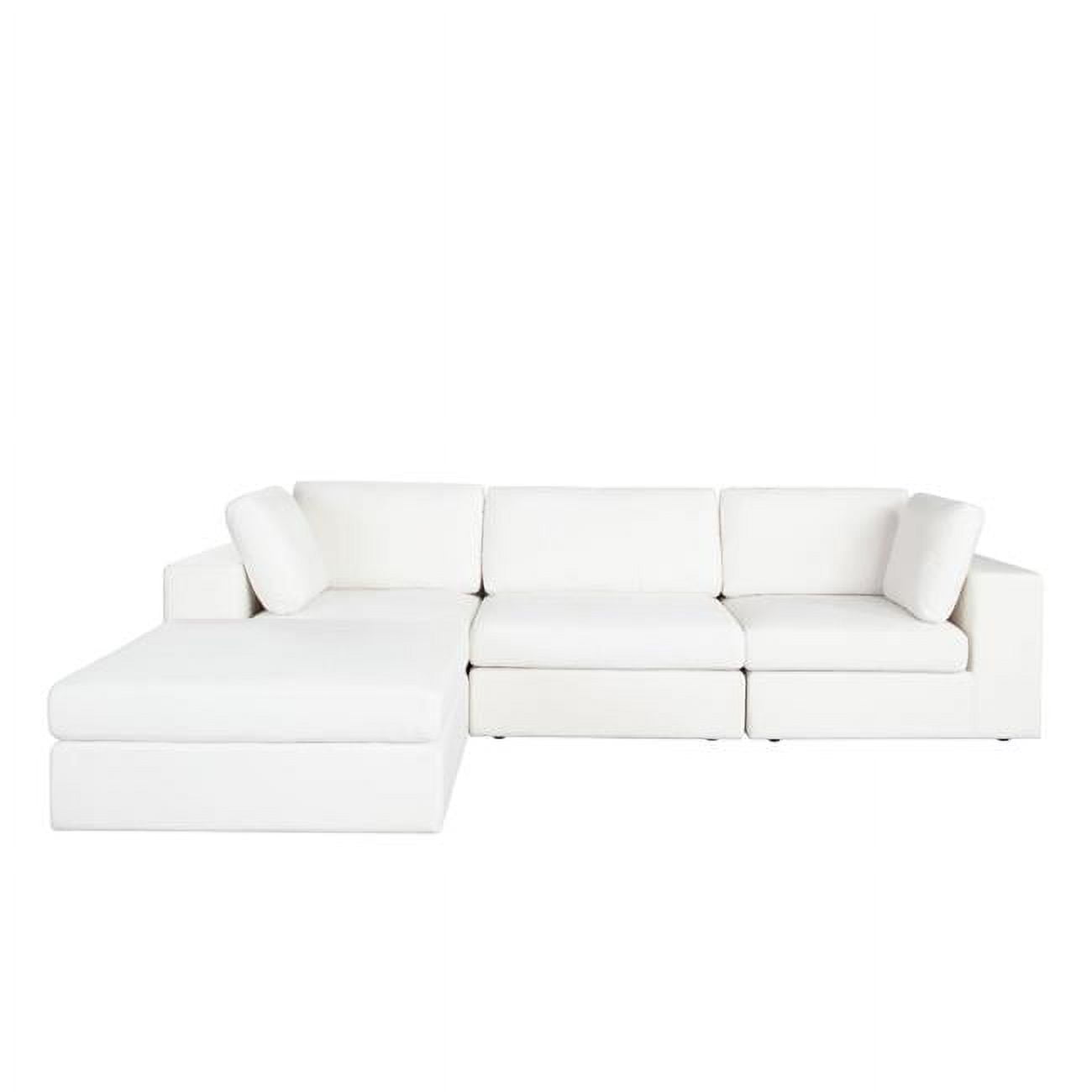 MUSE3SC2ACWH Muse Performance Fabric Corner Sectional, Mist White - 5 Piece