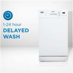 Picture of Danby DDW1804EW 18 in. Wide Built-in Dishwasher&#44; White