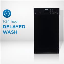 Picture of Danby DDW1804EB 18 in. Wide Built-in Dishwasher&#44; Black