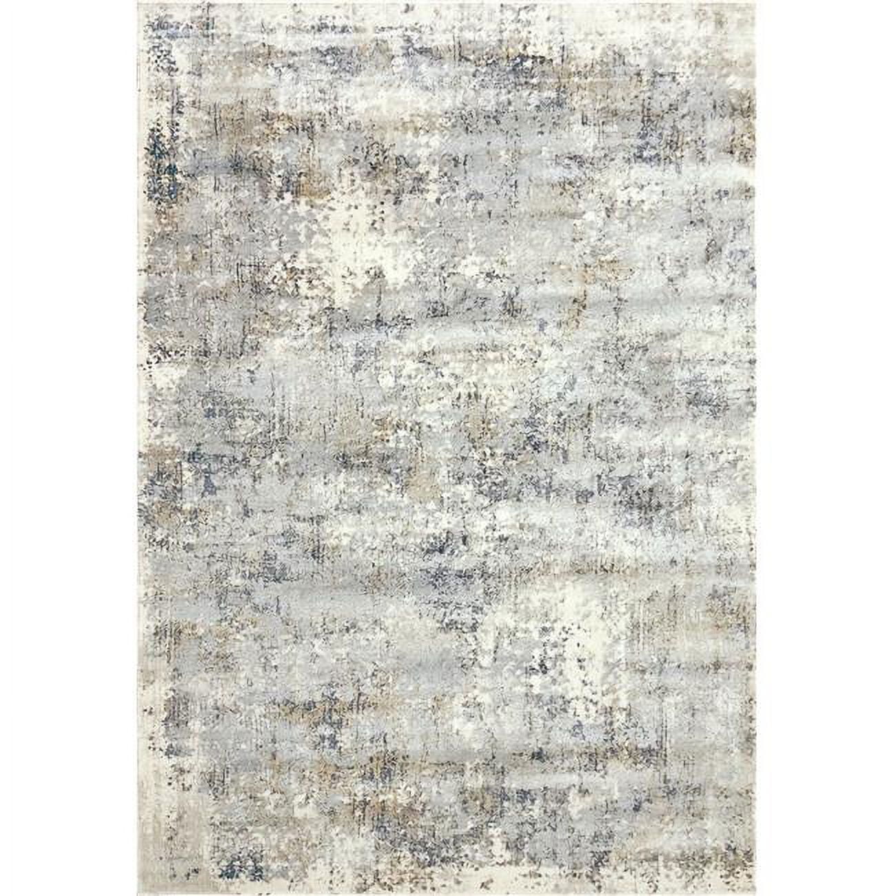 CC243536190 2 ft. x 3 ft. 11 in. Castilla 3536 Rectangle Modern Area Rug - 190 Cream & Grey
