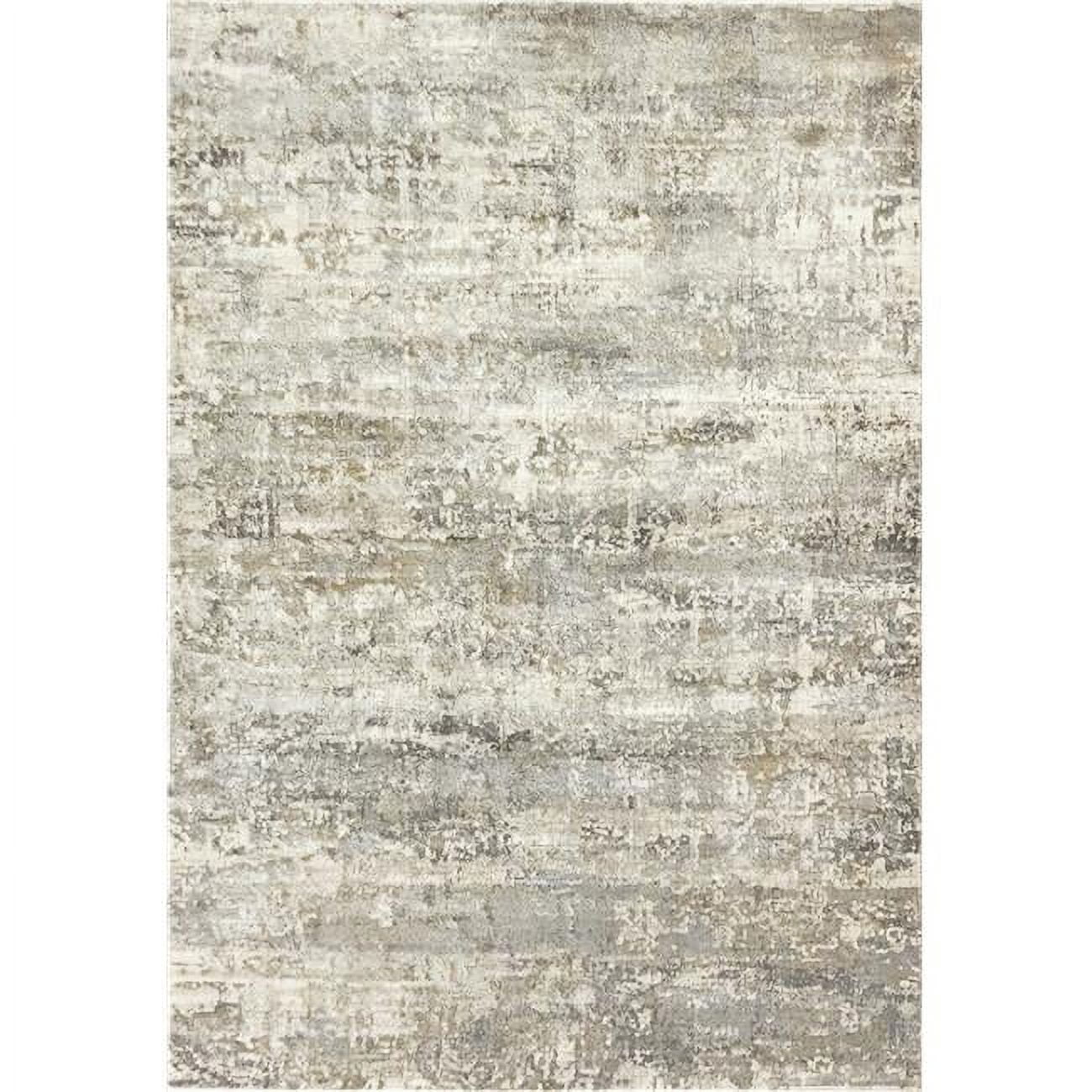 CC283533190 2 ft. 2 in. x 7 ft. 7 in. Castilla 3533 Rectangle Modern Area Rug - 190 Cream & Grey