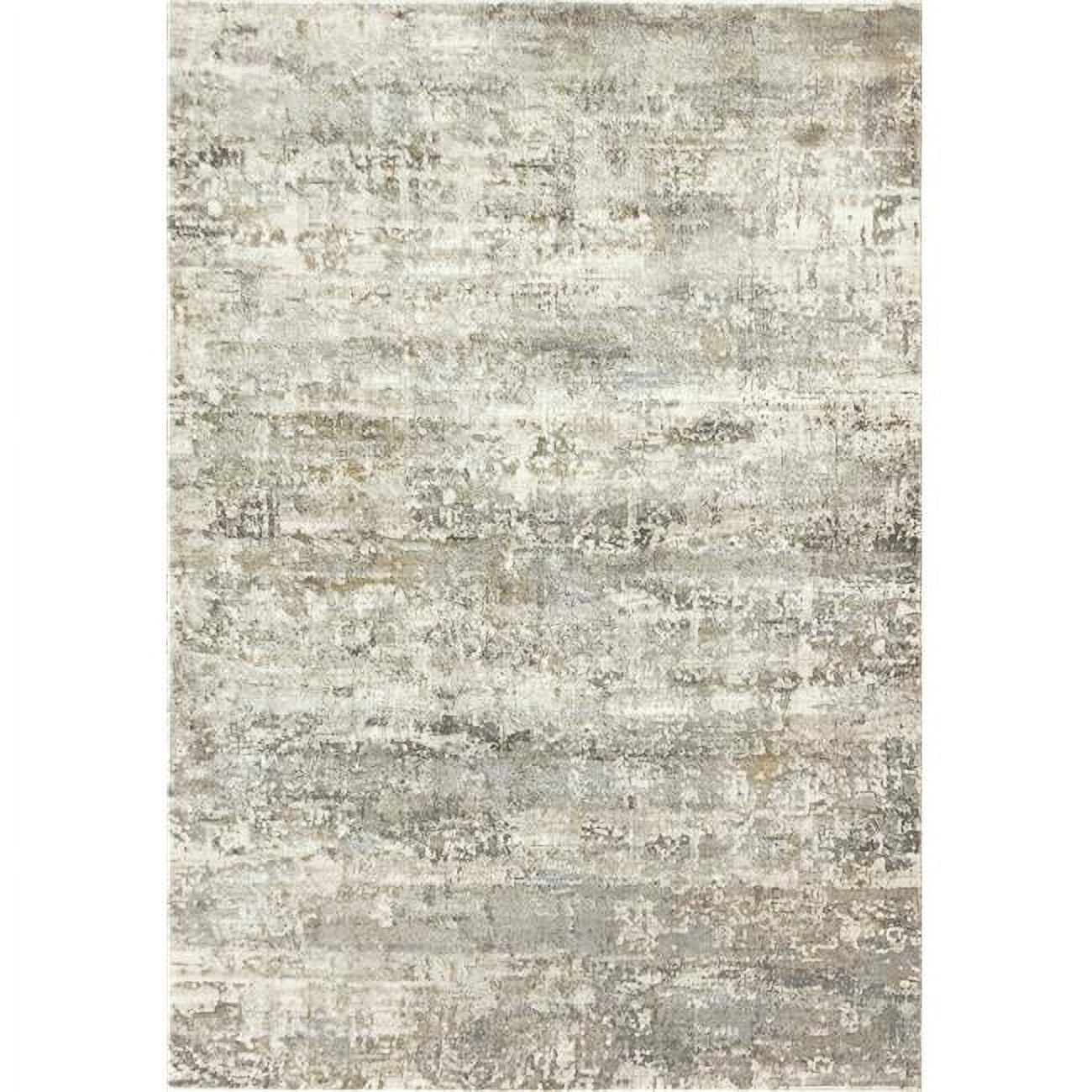CC463533190 3 ft. 11 in. x 5 ft. 7 in. Castilla 3533 Rectangle Modern Area Rug - 190 Cream & Grey