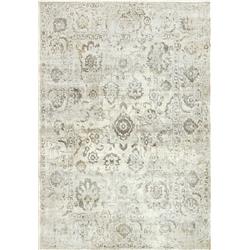 CC7103530190 6 ft. 7 in. x 9 ft. 6 in. Castilla 3530 Rectangle Modern Area Rug - 190 Ivory & Grey