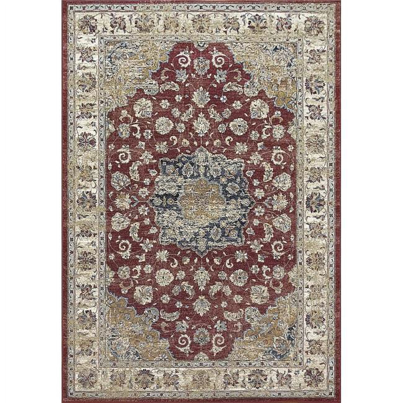 Picture of Dynamic Rugs AN912575591464 7 ft. 10 in. x 11 ft. 2 in. Ancient 57559 Rectangle Traditional Rug - 1464 Red & Ivory