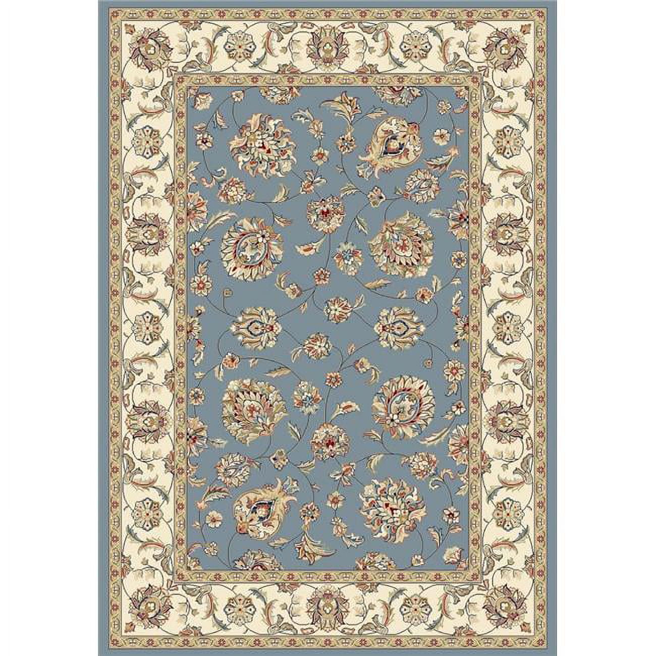 AN1215573655464 12 x 15 ft. Ancient 57365 Rectangle Traditional Rug - 5464 Light Blue & Ivory
