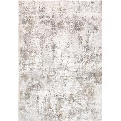 QU6927061190 5 ft. 3 in. x 7 ft. 7 in. Quartz 27061 Rectangle Transitional Area Rug - 190 Ivory & Grey