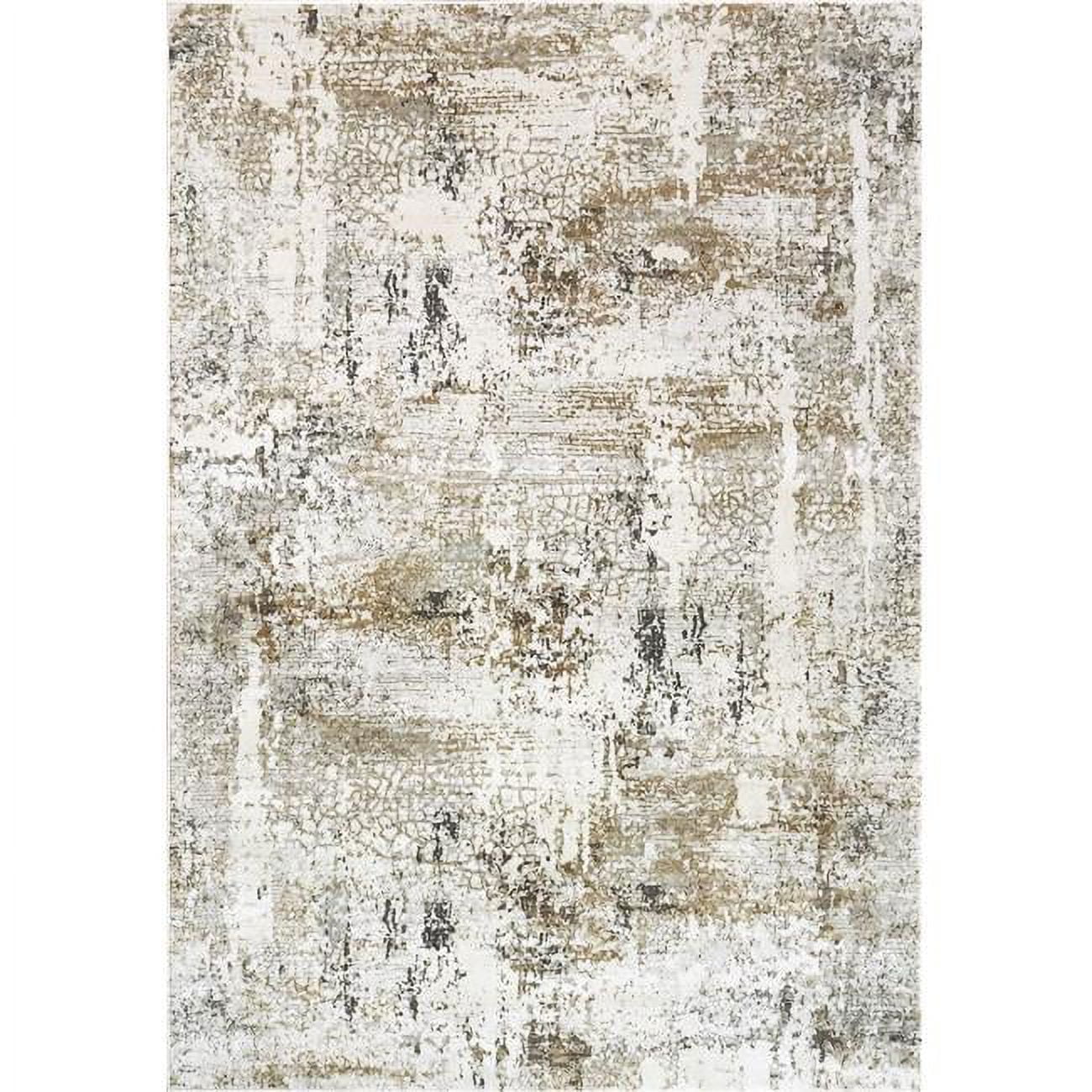 QU101427050190 9 ft. x 12 ft. 10 in. Quartz 27050 Rectangle Transitional Area Rug - 190 Ivory & Grey