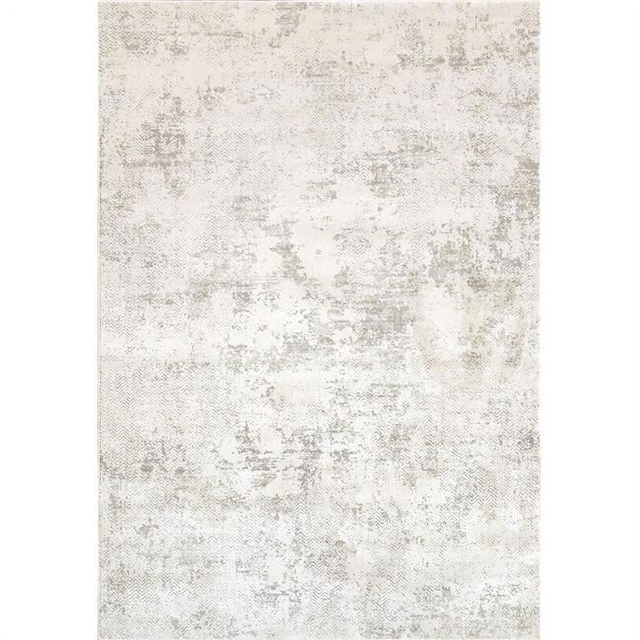 QU2827061100 2 ft. 2 in. x 7 ft. 7 in. Quartz 27061 Rectangle Transitional Area Rug - 100 Ivory