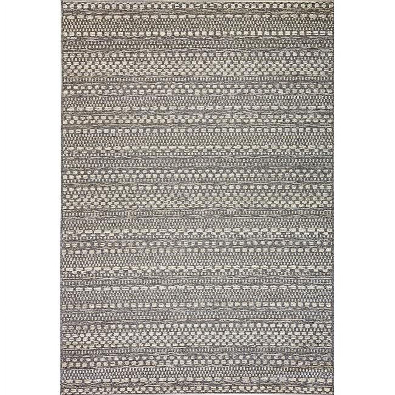 BI6985703036 5 ft. 3 in. x 7 ft. 7 in. Brighton 8570 Rectangle Contemporary Area Rug - 3036 Light Grey