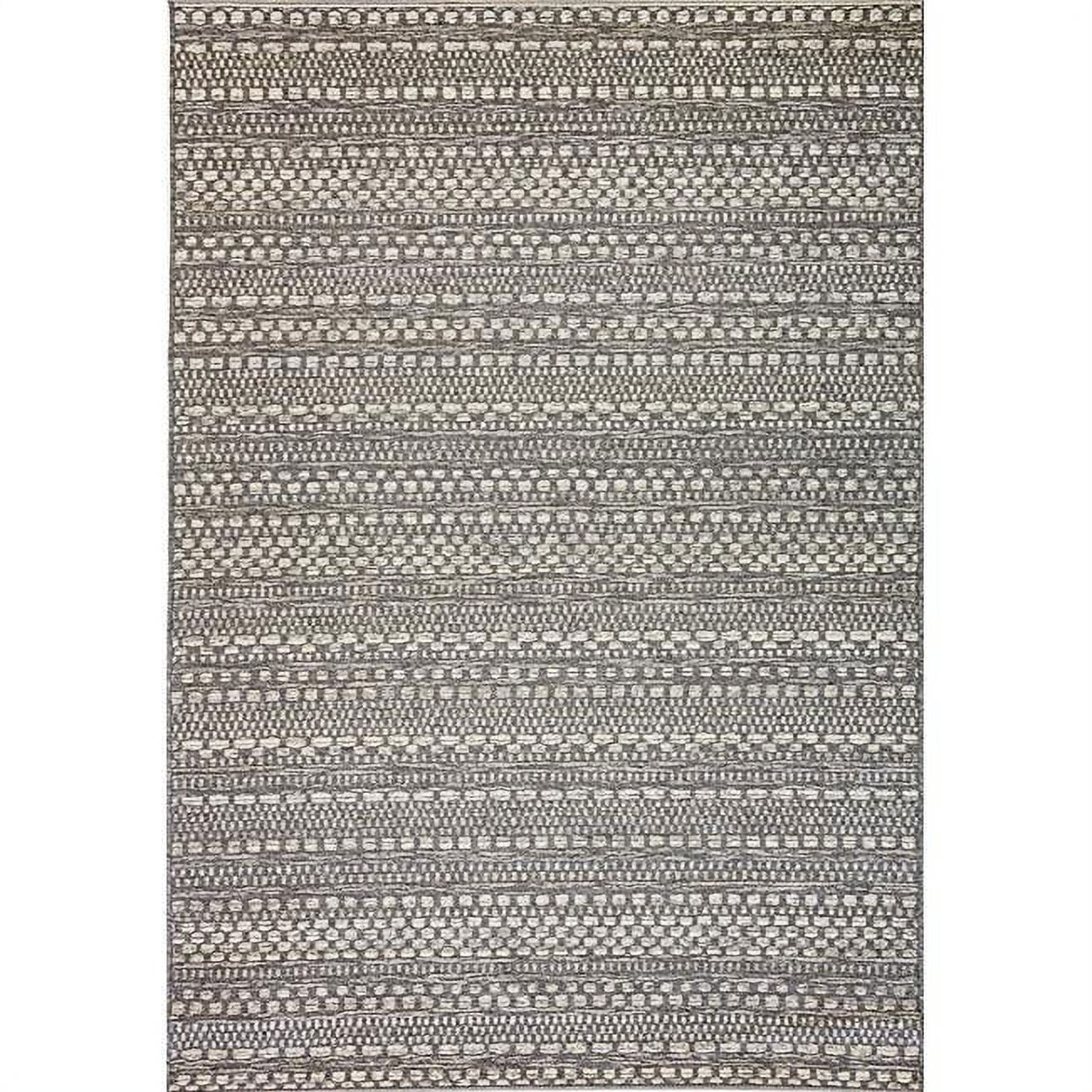 BI91285703036 7 ft. 10 in. x 10 ft. 10 in. Brighton 8570 Rectangle Contemporary Area Rug - 3036 Light Grey