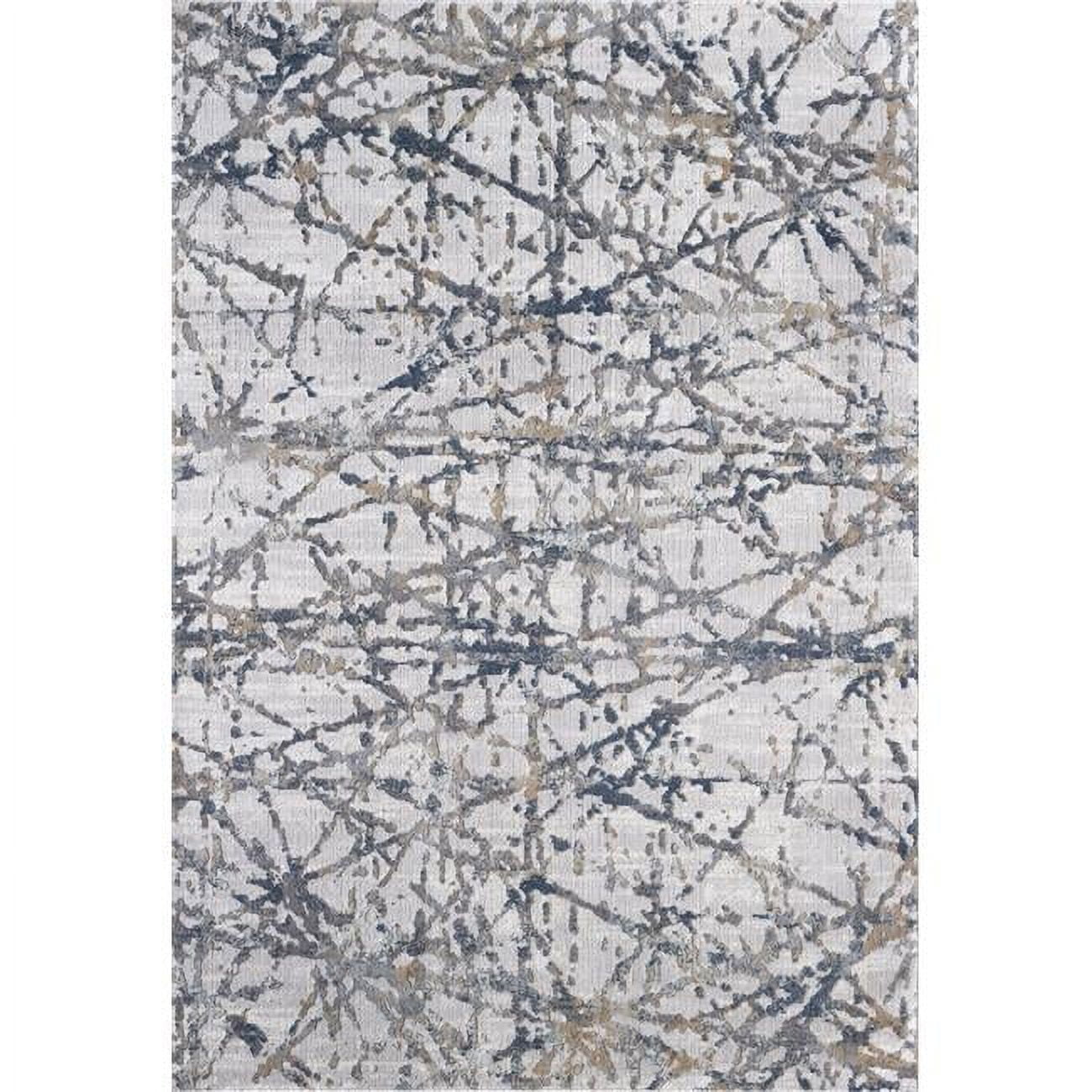 CC463638995 3 ft. 11 in. x 5 ft. 7 in. Castilla 3638 Rectangle Modern Area Rug - 995 Grey & Multi Color
