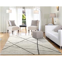 MR710232776248 Mehari 6 ft. 7 in. x 9 ft. 6 in. Ivory & Charcoal Area Rug