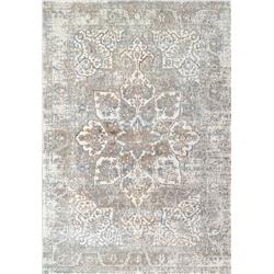 Zen 7 ft. 10 in. x 10 ft.10 in. Grey & Blue Area Rug