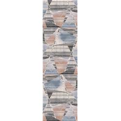 HW284804999 2 ft. 2 in. x 7 ft. 7 in. Harlow Modern Machine Made Geometric Rectangle Area Rug, Multi Color