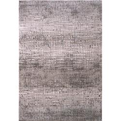 HW464808195 3 ft. 11 in. x 5 ft. 3 in. Harlow Modern Machine Made Abstract Rectangle Area Rug, Ivory & Grey & Blue