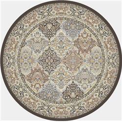 ANR8570083235 7 ft. x 10 in. Ancient Garden Round Area Rug, Brown & Blue