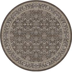 ANR8572763235 7 ft. x 10 in. Ancient Garden Round Area Rug, Dark Brown, Beige & Blue