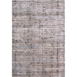 HW694801905 5 ft. 3 in. x 7 ft. 3 in. Harlow Modern Geometric Rectangle Area Rug, Grey & Blue