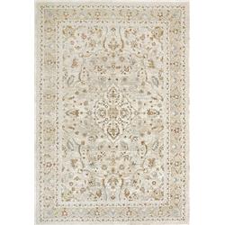 AL247605810 2 x 3.11 ft. Annalise Machine Made Rectangular Area Rug, Beige & Cream