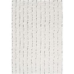 MI35140016181 2 ft. 7 in. x 5 ft. Masai Contemporary, Modern & Geometric Machine Made Rectangle Area Rug, Ivory
