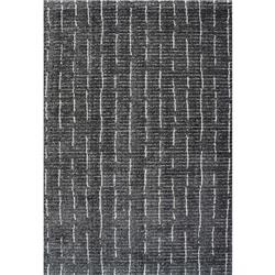 MI35140023121 2 ft. 7 in. x 5 ft. Masai Rectangle Area Rug, Black & White