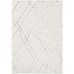 MI69140056181 5 ft. 3 in. x 7 ft. 7 in. Masai Rectangle Heatset Polypropylene Area Rug, Ivory