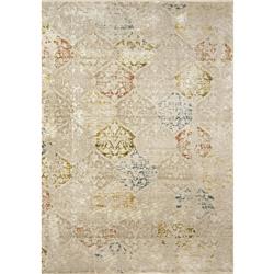 HU351452899 2 ft. 7 in. x 4 ft. 11 in. Hudson Polyester & Shrink Polyester Rectangle Area Rug, Beige & Multi Color