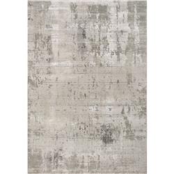 RS463152190 3.11 x 5.7 ft. Renaissance Contemporary, Modern & Abstract Machine Made Rectangle Area Rug, Ivory & Grey