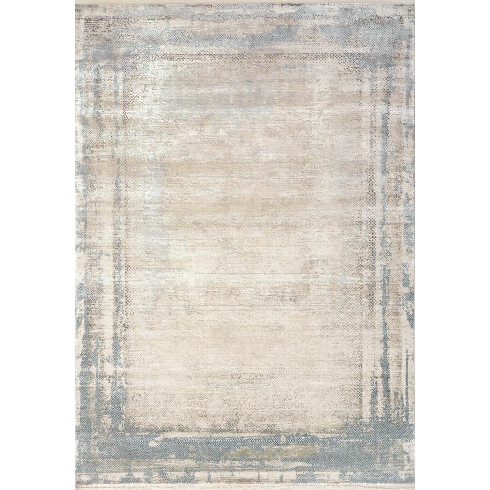 RU10142181150 9 x 12 ft. Ruby Contemporary & Modern Rectangle Area Rug, Ivory & Blue