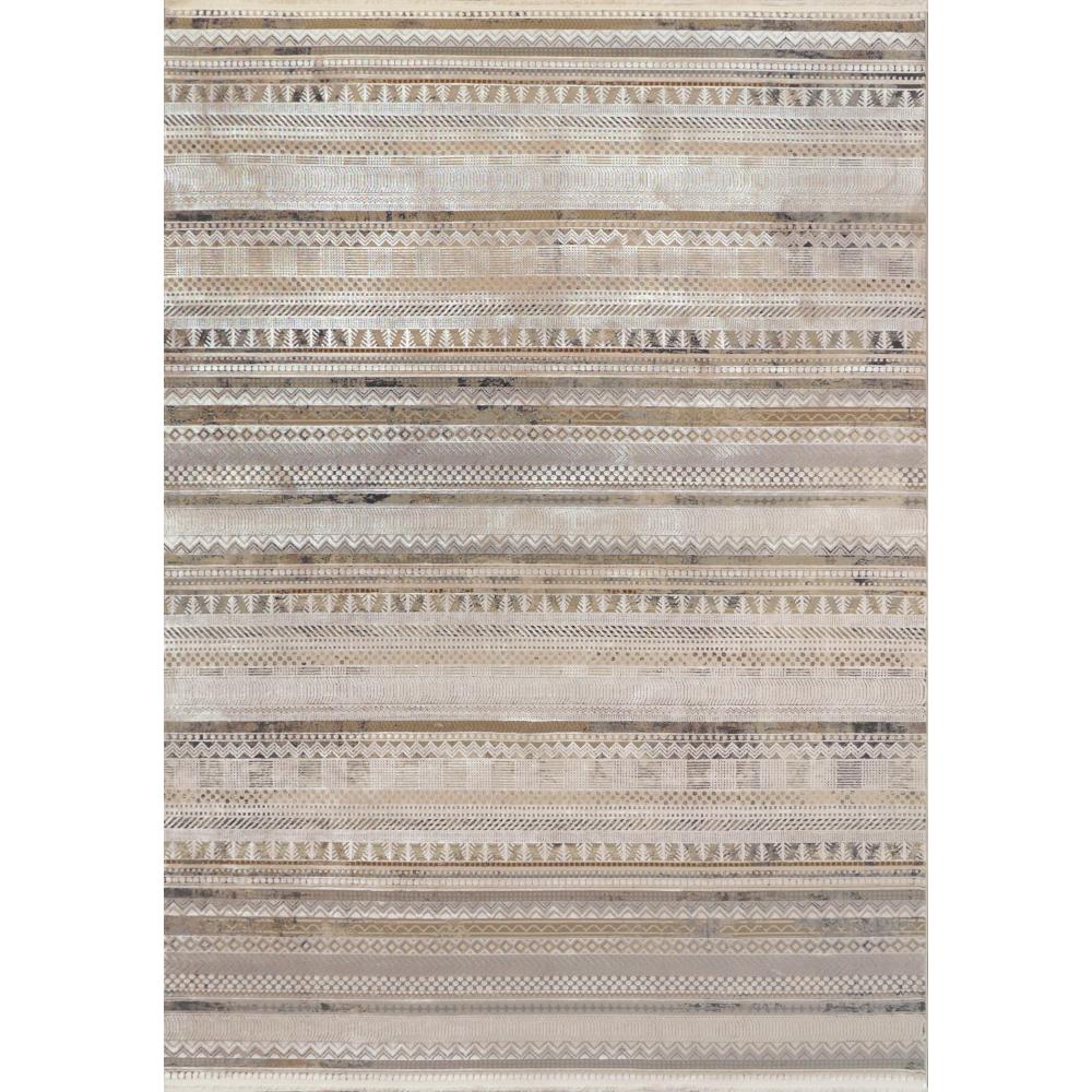 RU692182189 5 ft. 3 in. x 7 ft. 7 in. Ruby Contemporary & Modern Rectangle Area Rug, Ivory & Taupe - Grey