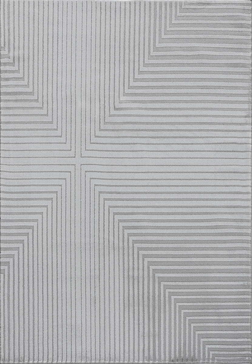 TL696923900 5 ft.-3 in. x 7 ft.-7 in. Timeless Machine-Made Rectangle Area Rug, Grey