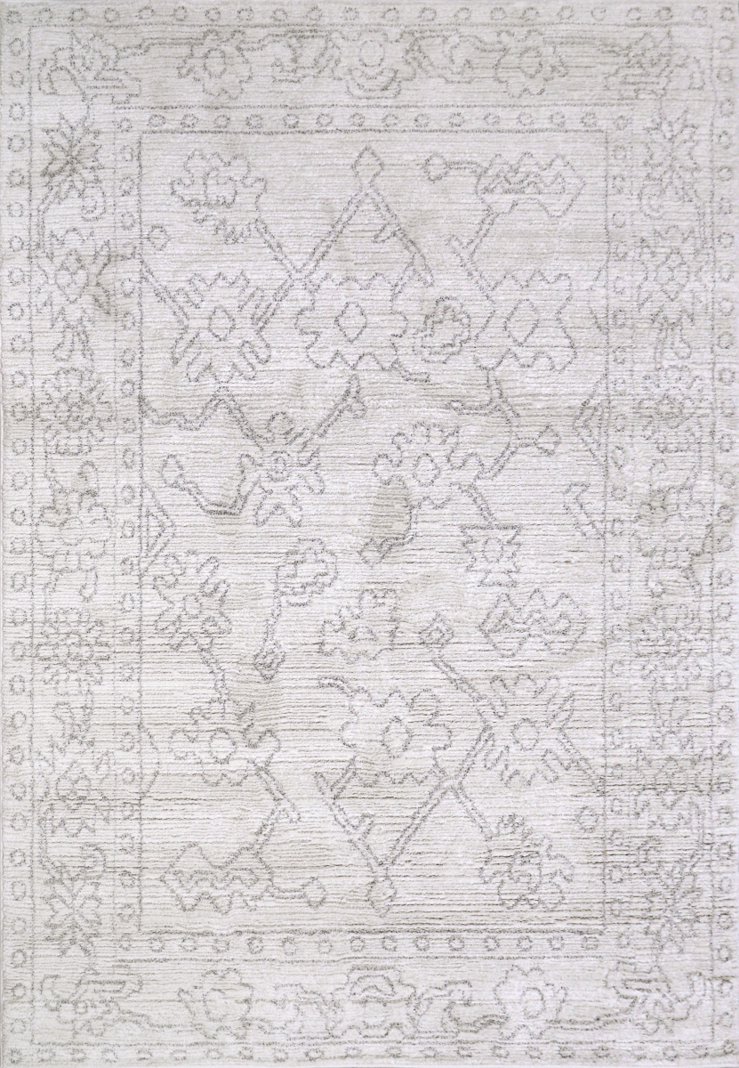 MO7109802890 6 ft. 7 in. x 9 ft. 6 in. 9802-890 Monroe Rectangle Area Rug, Beige & Grey
