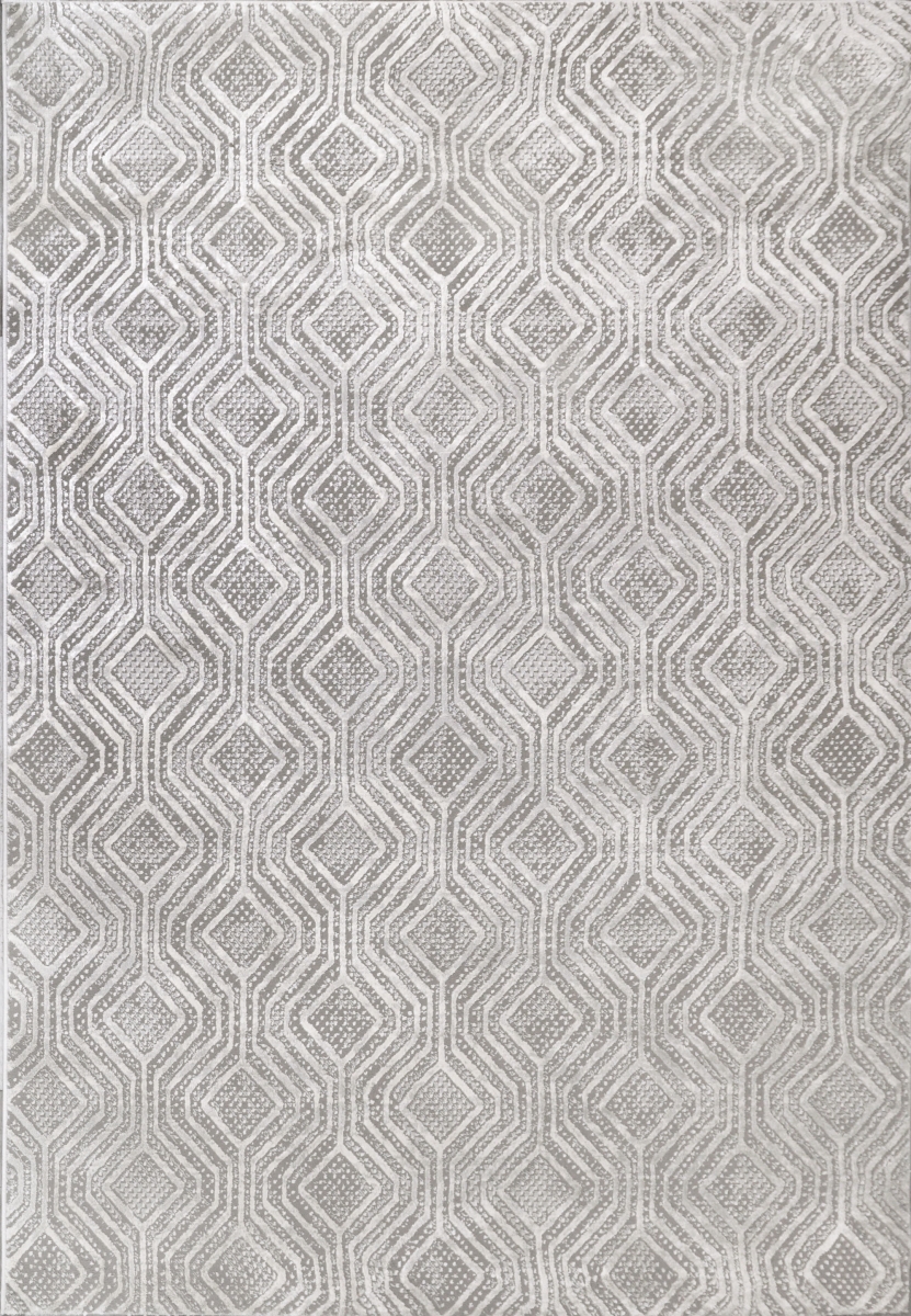 RR9129351900 7 ft.-10 in. x 10 ft. Rori Machine-Made Rectangle Area Rug, Grey