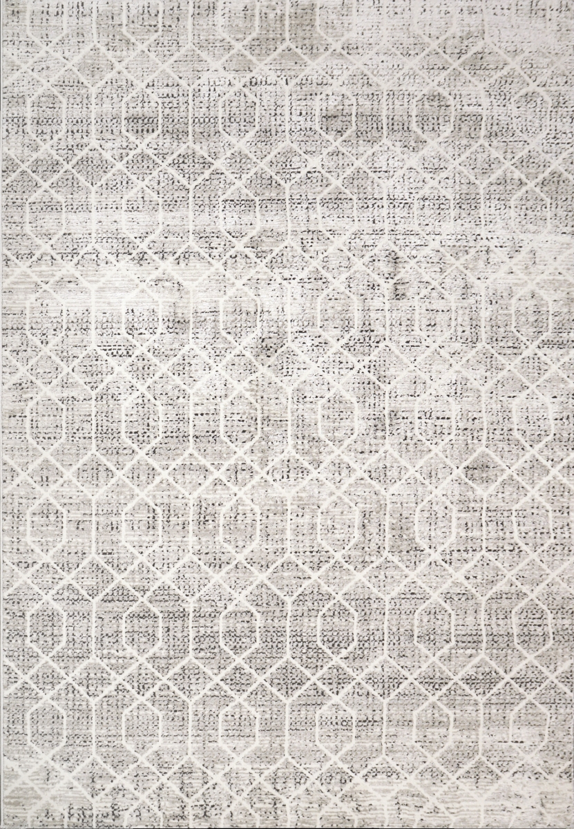 RR9129354190 7 ft.-10 in. x 10 ft. Rori Machine-Made Rectangle Area Rug, Ivory & Charcoal