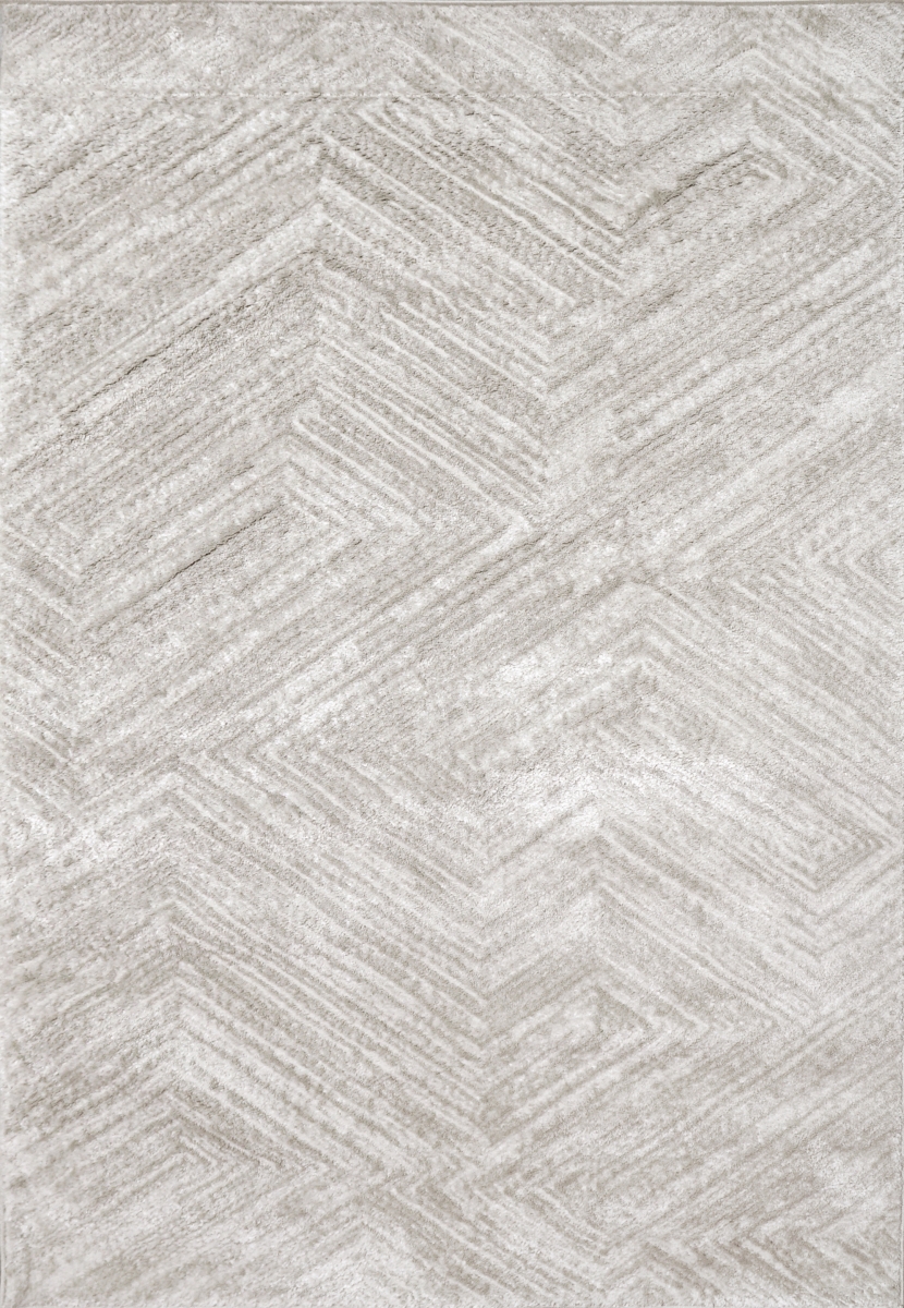 AE693751900 5.2 x 7 ft. Arten Contemporary Modern & Geometric Rectangle Area Rug, Grey
