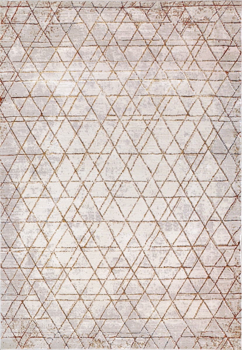 OB699531810 5.2 x 7 ft. Obsession Contemporary & Modern Rectangle Area Rug, Beige & Cream