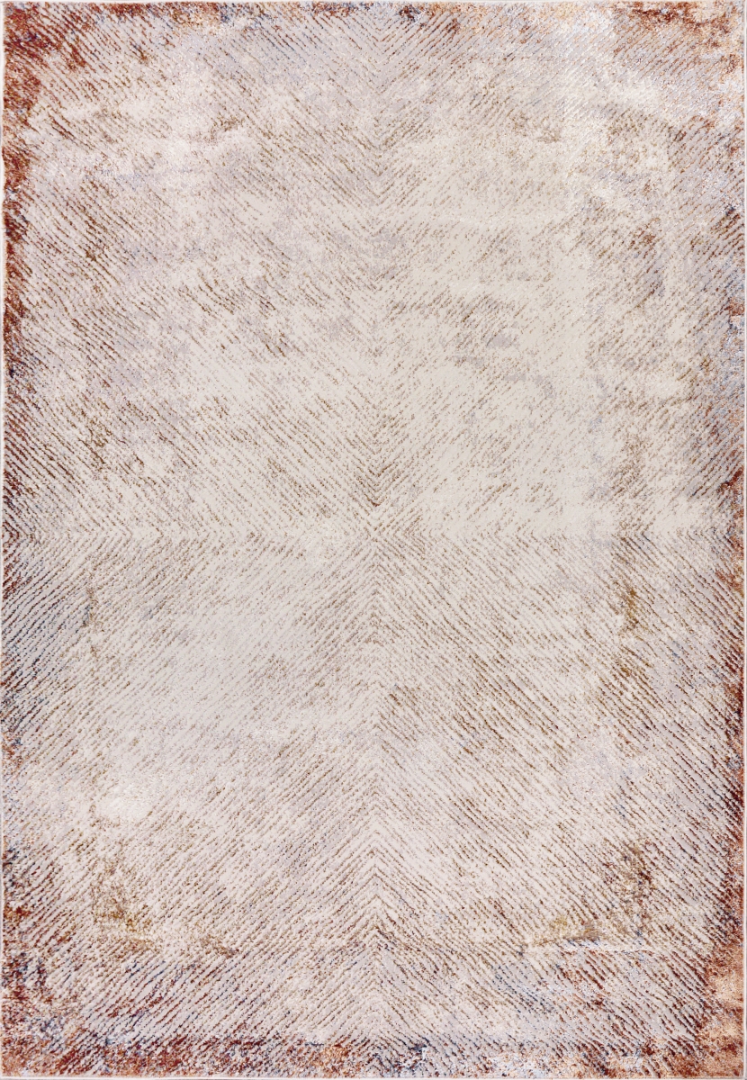 OB699532130 5.2 x 7 ft. Obsession Contemporary & Modern Rectangle Area Rug, Cream & Red