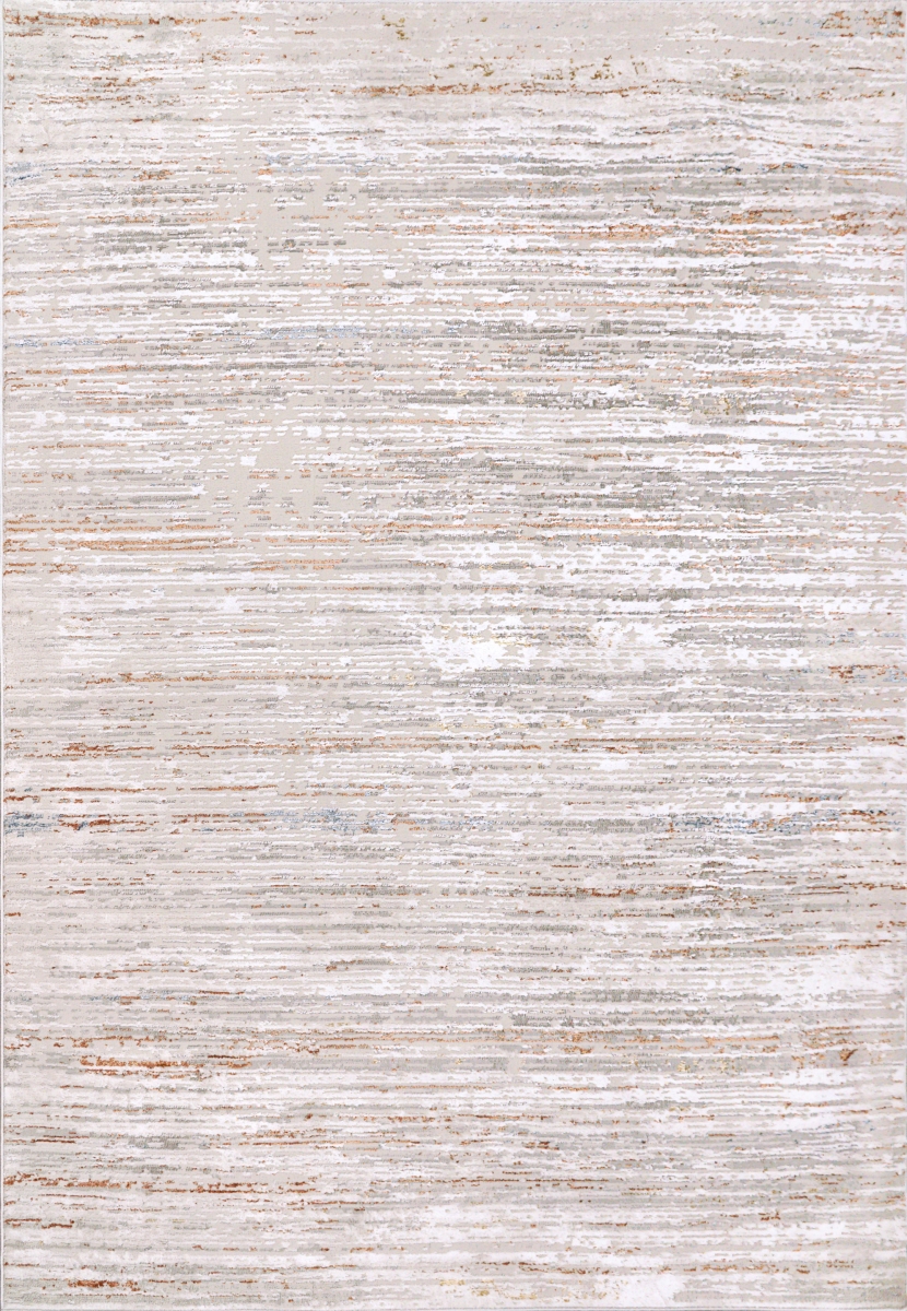 OB699539139 5.2 x 7 ft. Obsession Contemporary & Modern Rectangle Area Rug, Cream & Red - Multi Color