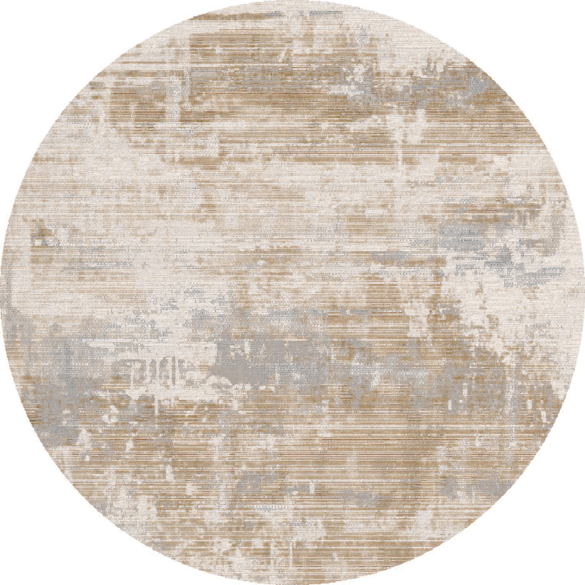 OBR59533185 5.2 ft. x 5.2 in. Obsession Contemporary & Modern Rectangle Area Rug, Cream & Beige - Blue