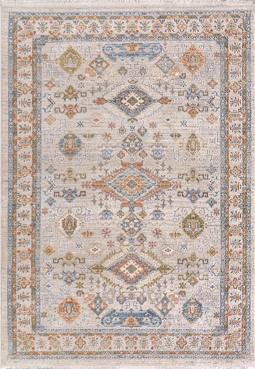 JN696886199 5.3 x 7.7 ft. Juno Traditional & Classic Rectangle Area Rug, Ivory & Multi Color