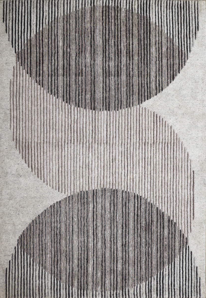 FV8107668990 8 x 10 ft. Forever Contemporary & Modern Rectangle Area Rug, Silver & Grey