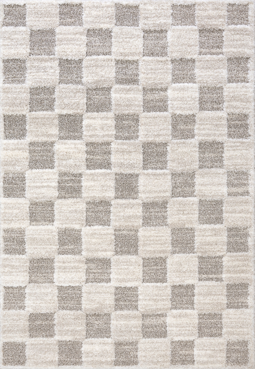 PK91211203190 7.10 x 10 ft. Pike Contemporary & Modern Rectangle Area Rug, Ivory & Grey