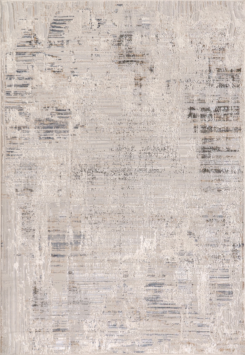MR9128052190 7.10 x 10 ft. Marina Contemporary & Modern Rectangle Area Rug, White & Grey