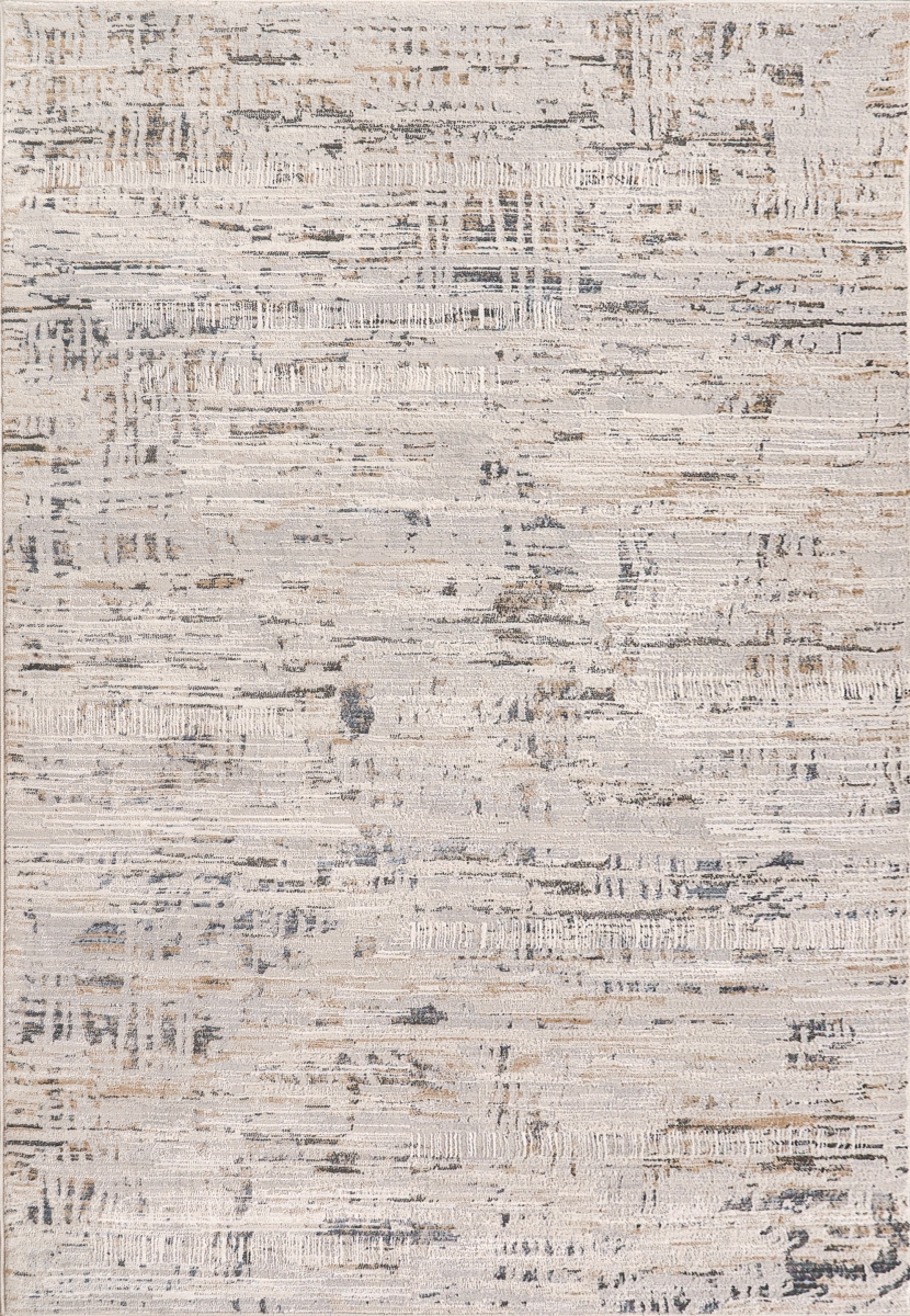 MR9128055190 7.10 x 10 ft. Marina Contemporary & Modern Rectangle Area Rug, White & Grey